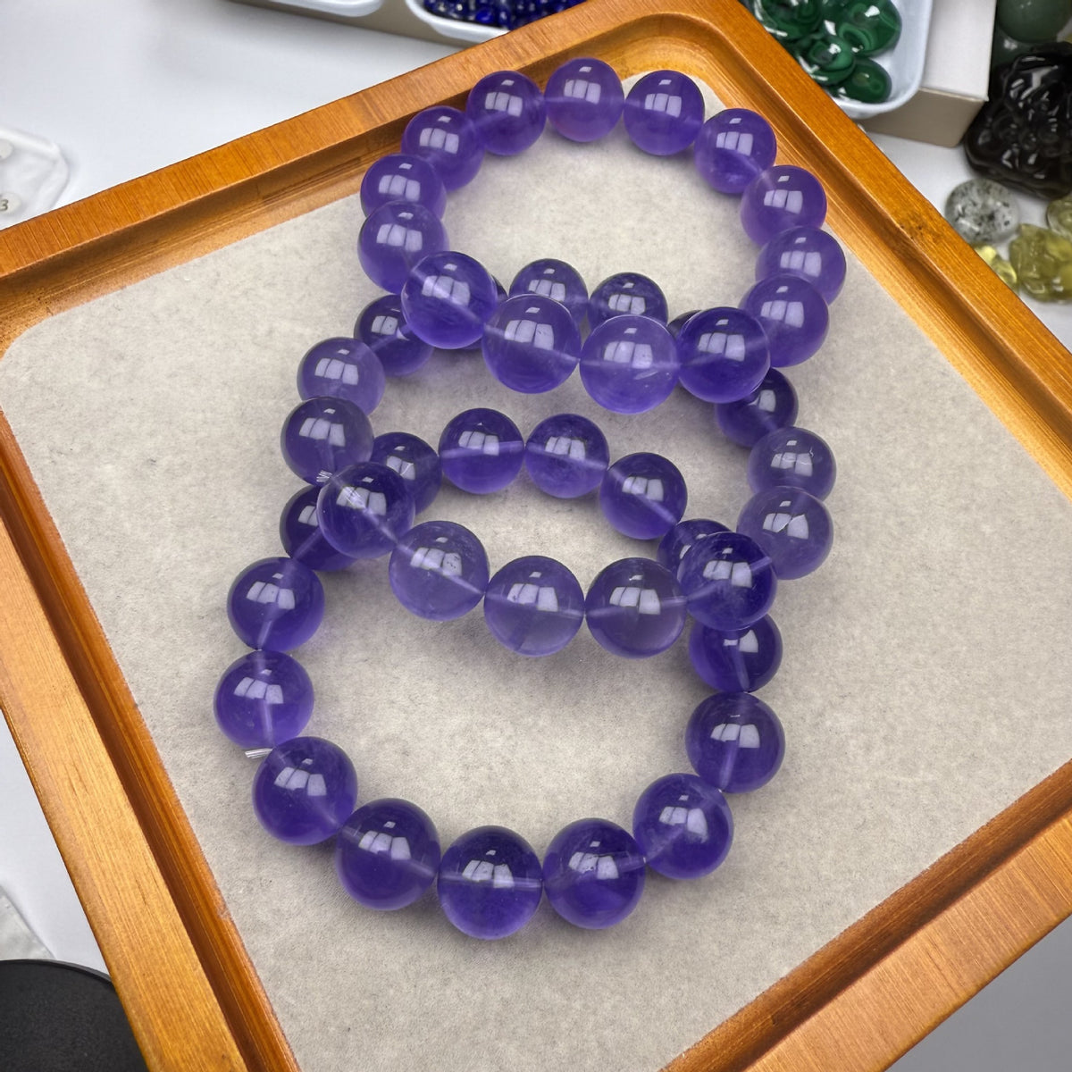 Natural Translucent Blue Fluorite Bracelet