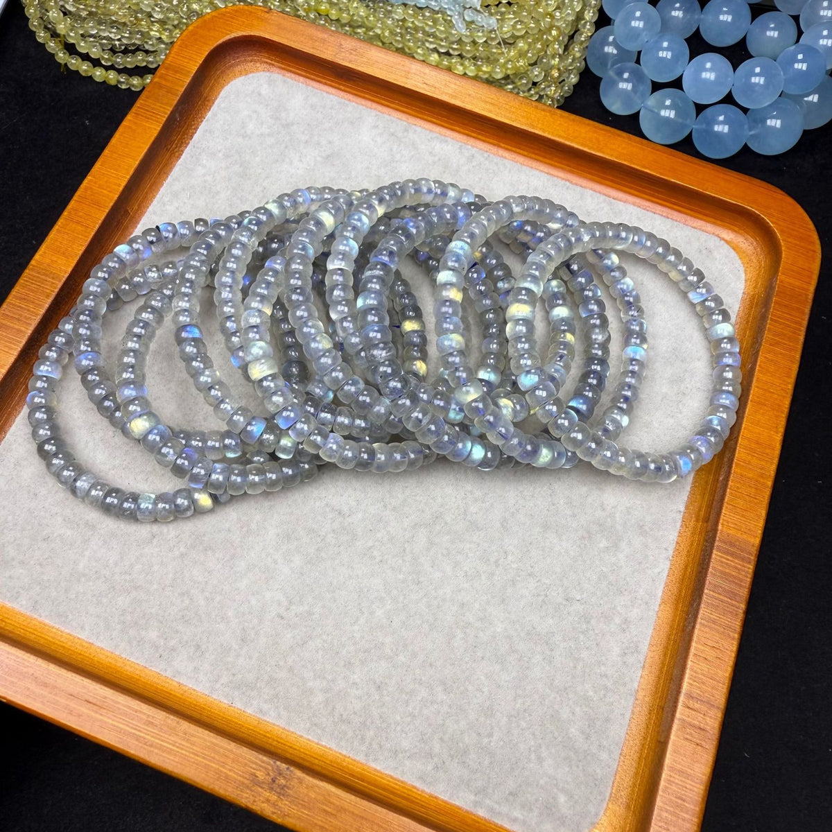 Natural Grey Moonstone Bracelet