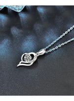 S925 Sterling Silver Moissanite Angel Wings Necklace