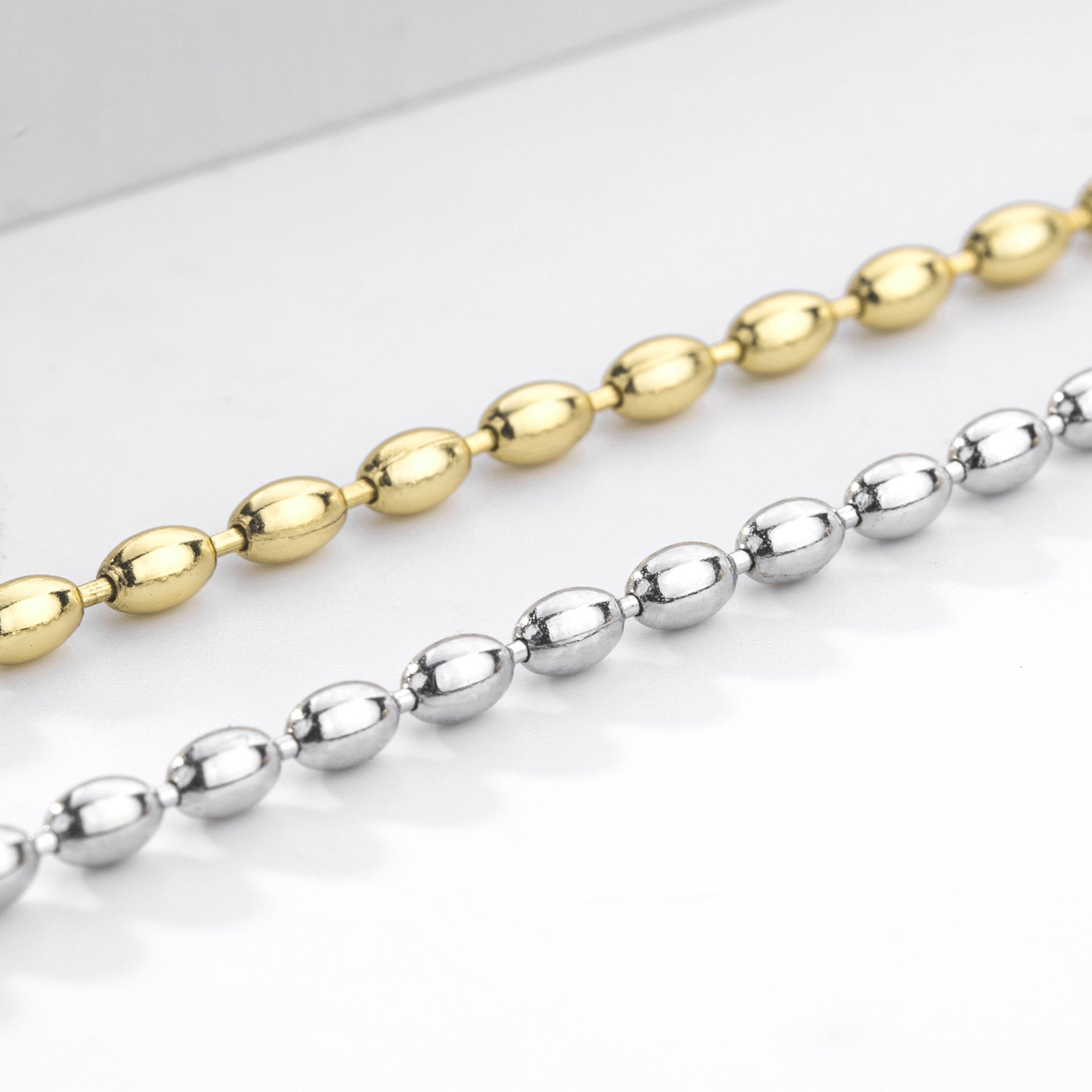 S925 Sterling Silver Rice Bead Bracelet