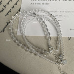 S925 sterling silver white crystal bracelet