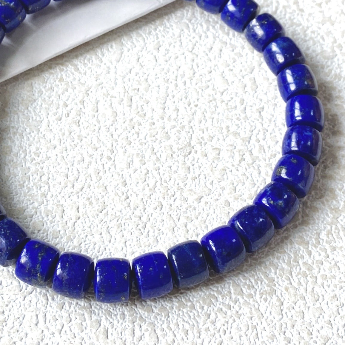 Natural Lapis Lazuli Bracelet with Flat-Cut Disc Beads