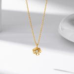 S925 Sterling Silver Flower Necklace