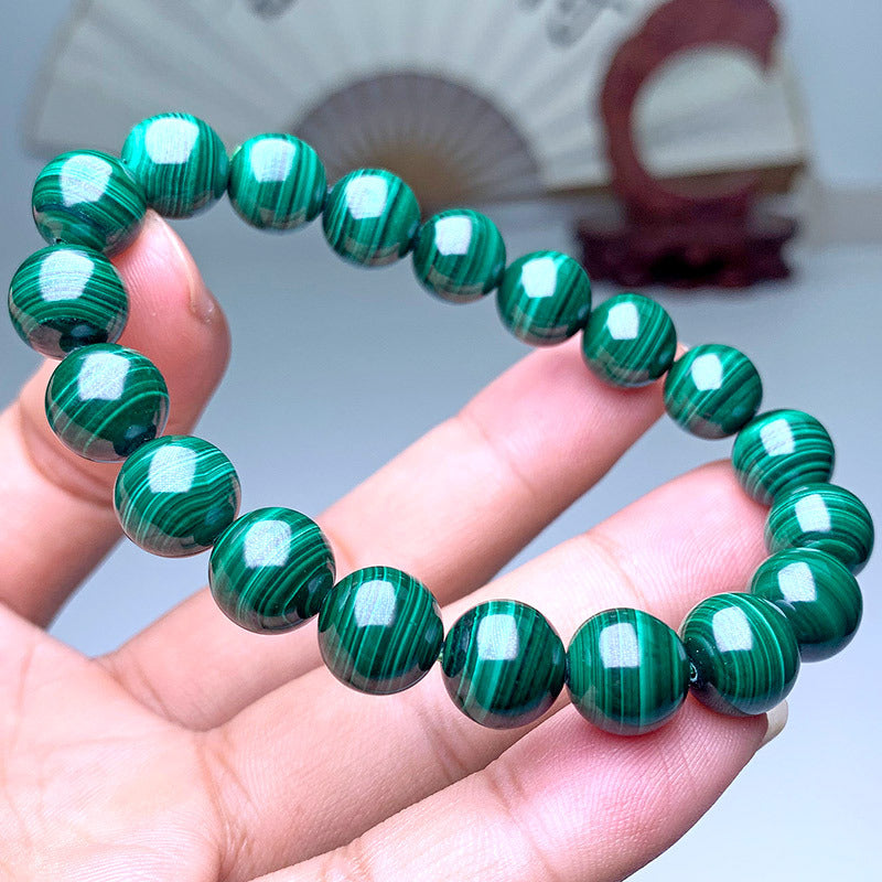 Natural Banded Malachite Bracelet
