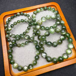 Natural Green Lepidolite Buddha Beads for Hands