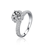 S925 Sterling Silver “Crowned for Love” Moissanite Ring