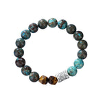 999 Fine Silver Six‑Syllable Mantra Trendy Premium Tibetan Script Bracelet for Men