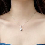 S925 Sterling Silver Moissanite Windmill Necklace