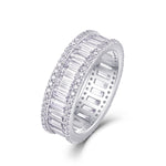 S925 Silver Musical Note Moissanite Ring