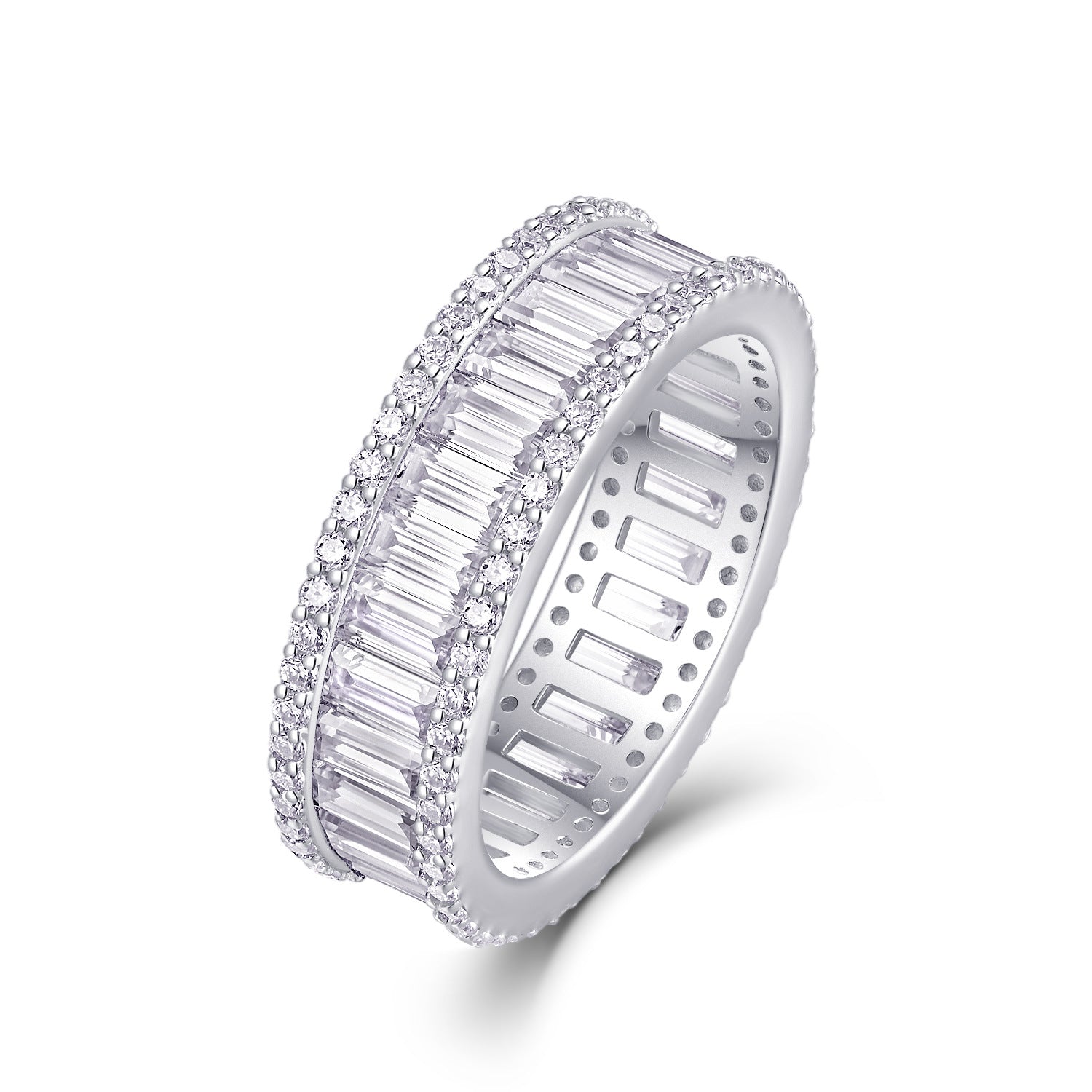 S925 Silver Musical Note Moissanite Ring