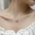 S925 Sterling Silver Moissanite Five-Pointed Star Pendant Necklace
