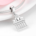 S925 Sterling Silver Brandenburg Gate Pendant