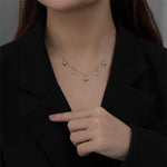 S925 Sterling Silver Necklace with Zirconia