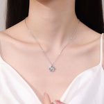 S925 Sterling Silver Moissanite X English Letter Pendant Necklace