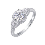 S925 Silver Moissanite Ring