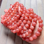 Natural Rhodochrosite Crystal Bracelet