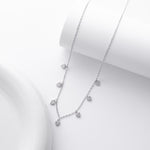 S925 pure silver zirconia ins exclusive necklace