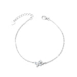 S925 Sterling Silver "Butterfly & Flower" Bracelet