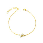 S925 Sterling Silver "Butterfly & Flower" Bracelet