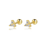 S925 Sterling Silver Colorful Zircon Stud Earrings