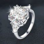 S925 Sterling Silver "Three Lifetimes Love" Moissanite Ring