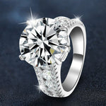 S925 Sterling Silver 10 Karat Bow Diamond Moissanite Ring