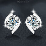 Classic S925 Sterling Silver Moissanite Earrings