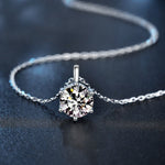 S925 Sterling Silver Moissanite True Love Forever Necklace