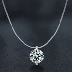 S925 Sterling Silver Moissanite Mermaid Tears Necklace