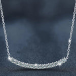 S925 Sterling Silver Moissanite Smile Necklace