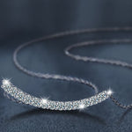 S925 Sterling Silver Moissanite Smile Necklace