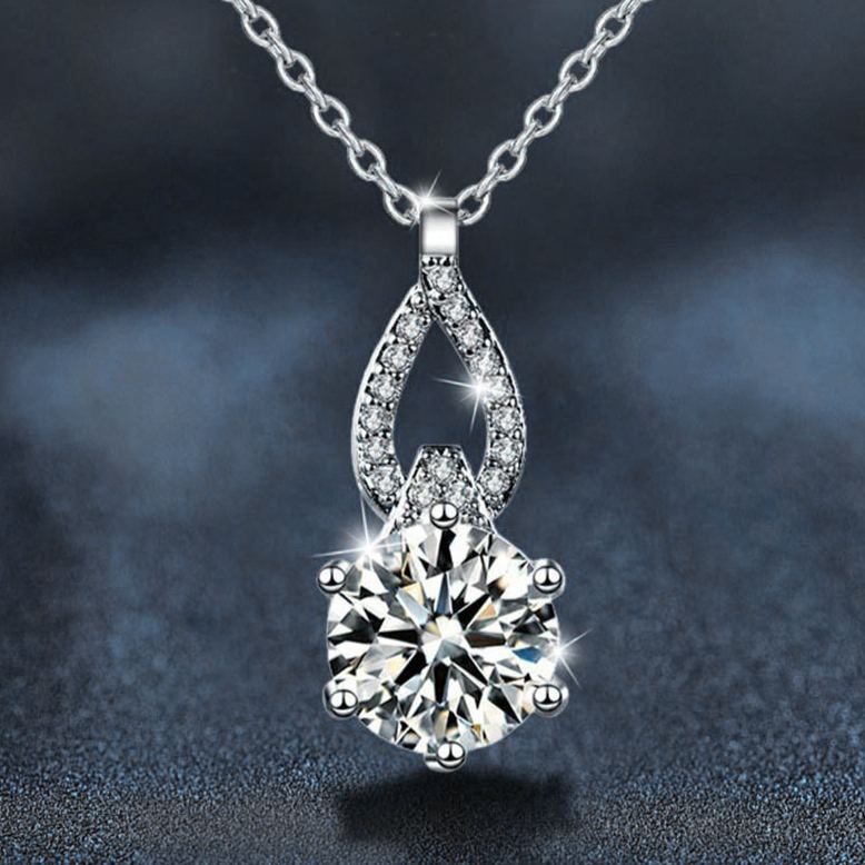 S925 Sterling Silver Moissanite Necklace