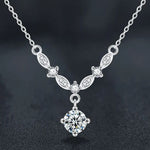 S925 Sterling Silver Moissanite Shining Star River Necklace