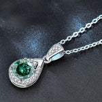 S925 Sterling Silver Moissanite Water Drop Necklace