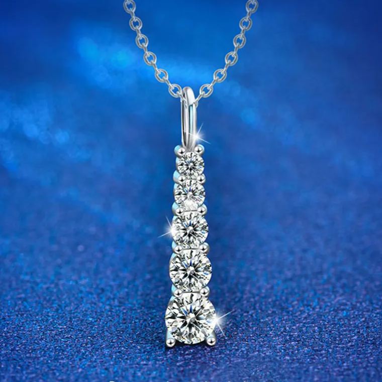 S925 Sterling Silver Moissanite Necklace