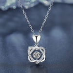 S925 Sterling Silver Moissanite Eight Awn Star Necklace