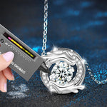 S925 Sterling Silver Moissanite Chinese Style Dragon Pendant Necklace