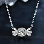 S925 Sterling Silver Moissanite Candy Pendant Necklace