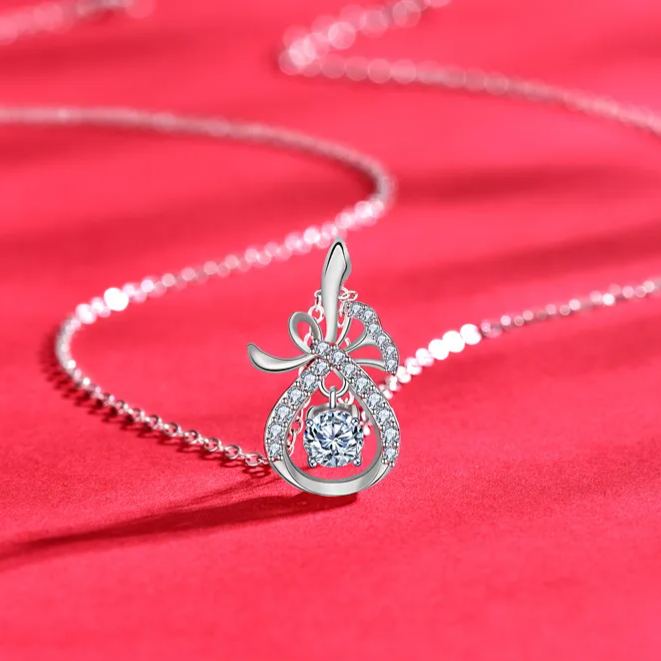 S925 Sterling Silver New Chinese Palace Style Pendant Necklace