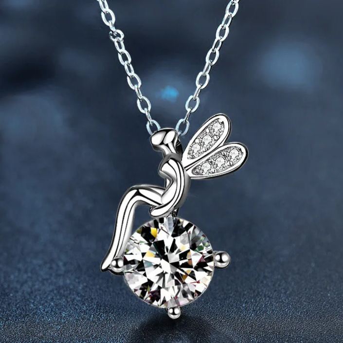 S925 Sterling Silver Moissanite FARCENT Pendant Necklace