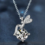 S925 Sterling Silver Moissanite FARCENT Pendant Necklace