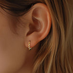 S925 Sterling Silver Round Hoop Earrings(A pair)