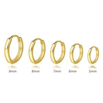 S925 silver smooth-finish earrings