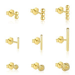 S925 Sterling Silver Stud Earrings(A Pair）