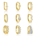S925 Sterling Silver Earrings Set with Sparkling Zirconia(A pair)