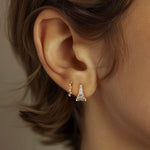 S925 Sterling Silver Earrings Set with Sparkling Zirconia(A pair)