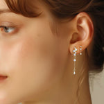 S925 Sterling Silver Zircon Stud Earrings(Single unit)