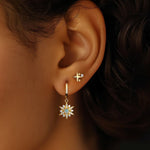 S925 Sterling Silver Micro-set Zircon Stud Earrings(A pair)