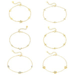 S925 Sterling Silver Bracelet Set with Zirconia