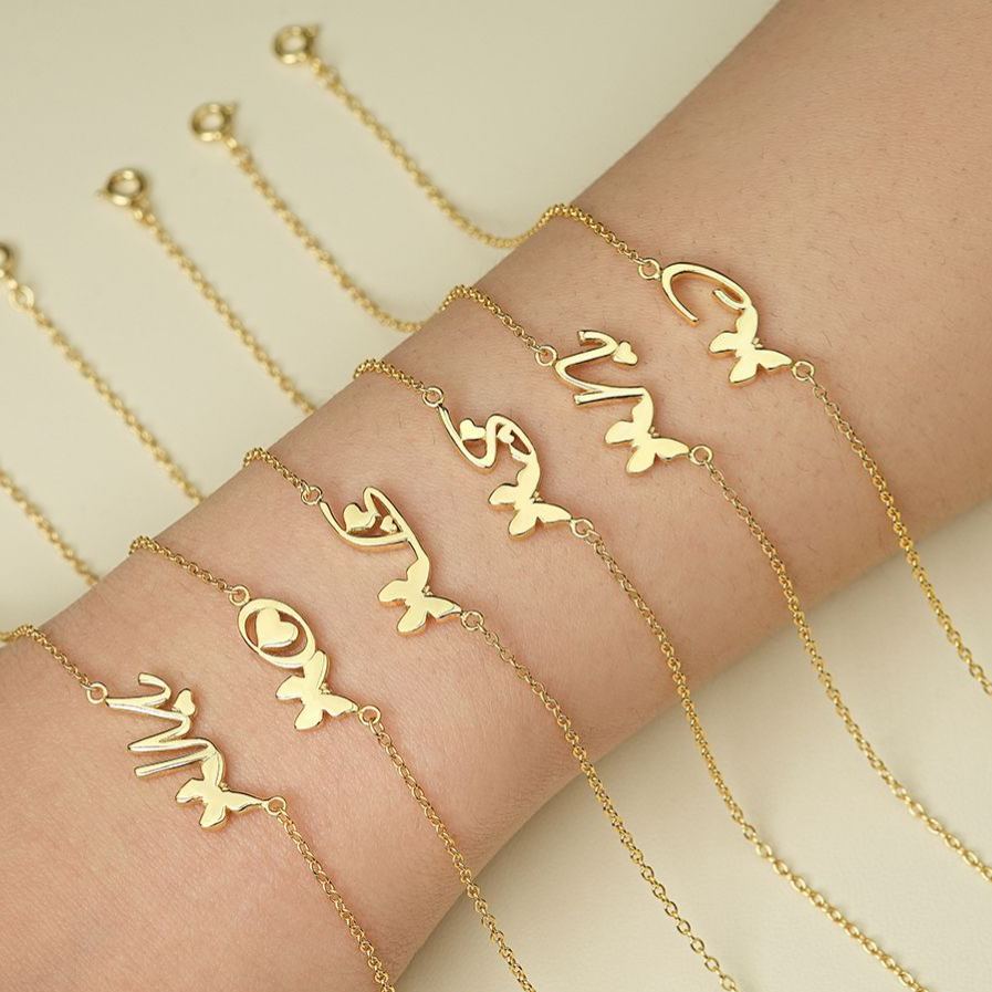 S925 Sterling Silver 26-Letter Bracelet